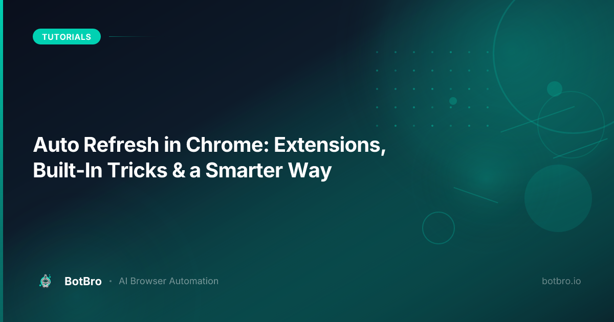 How to auto refresh a page in Chrome