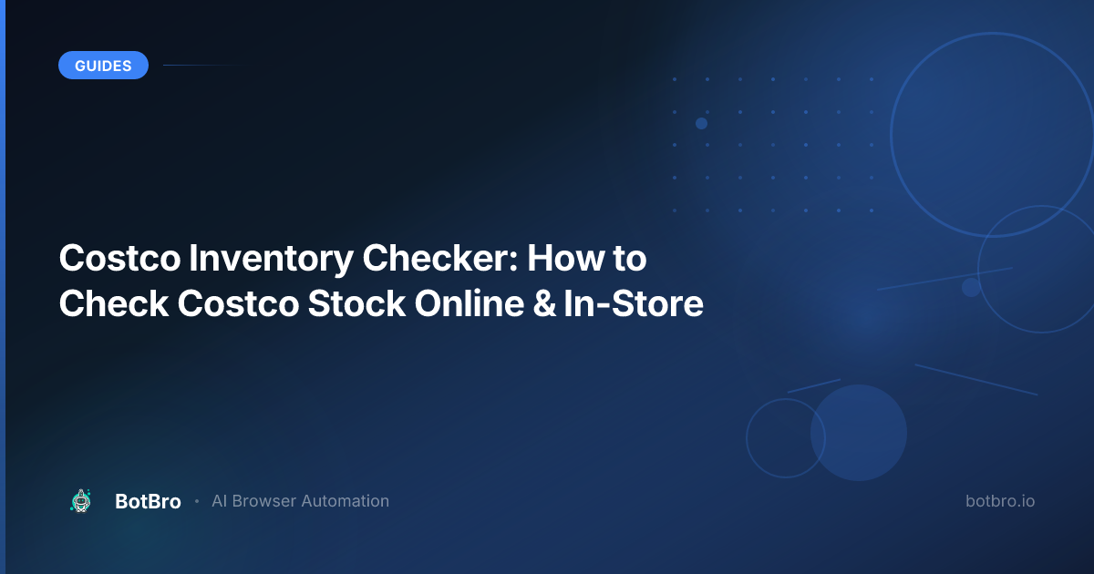 Costco inventory checker — online and warehouse stock