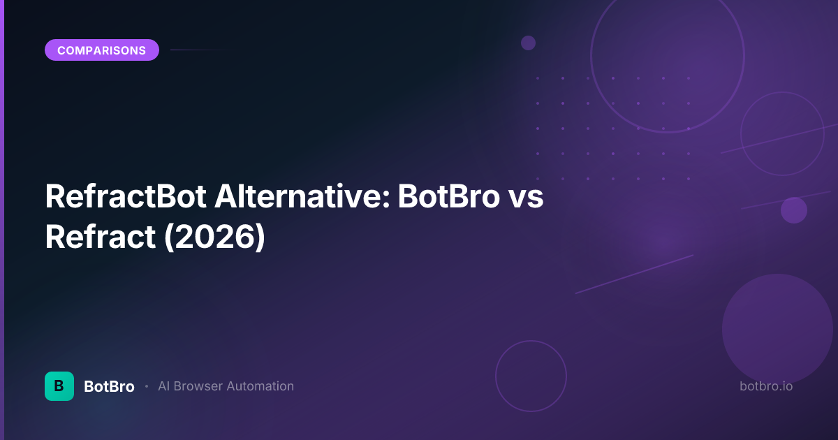 RefractBot Alternative: BotBro vs Refract (2026)