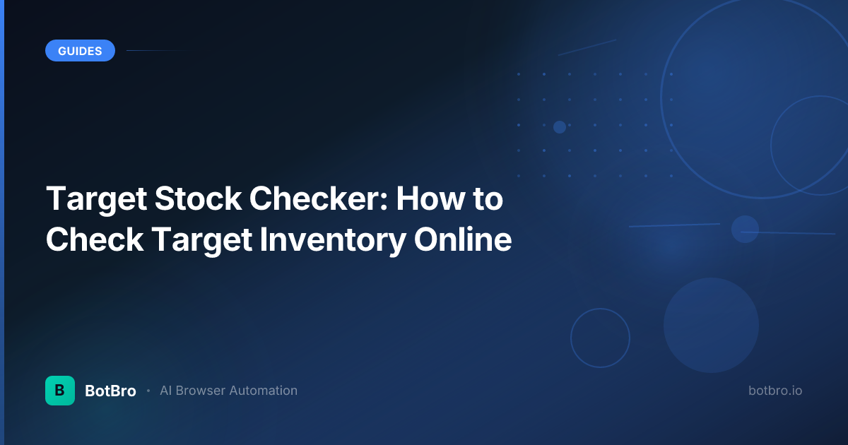 Target Stock Checker: How to Check Target Inventory Online