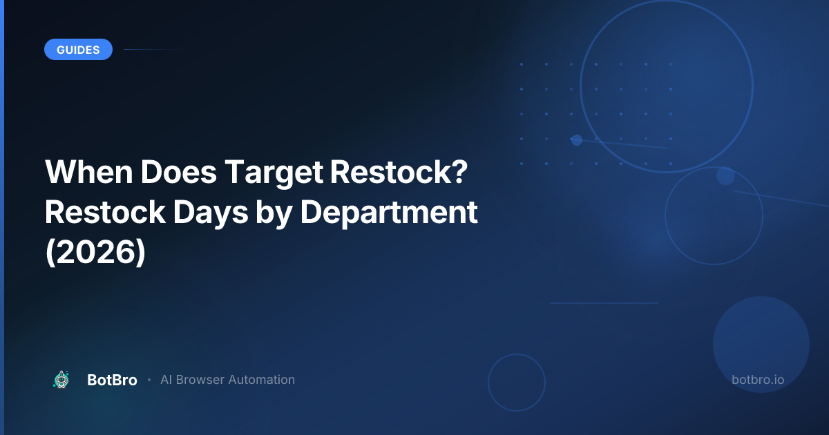 When does Target restock — restock days by department